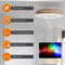 WERYOU® illuminAIR - Plafondventilator - RGB Ledlamp - Afstandsbediening - Hout Design - Wit
