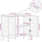 vidaXL - Wastafelkast - 62x33x58 - cm - massief - mangohout