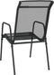 vidaXL - Tuinstoelen - 6 - st - staal - en - textileen - zwart