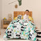 Dekbedovertrek set HappyFriday Moshi Moshi Panda Garden Blue Blauw Bed van 80/90 2 Onderdelen