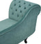 NIMES - Chaise longue - Mintgroen - Linkerzijde - Fluweel