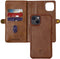 iMoshion Hoesje Geschikt voor iPhone 13 Hoesje Met Pasjeshouder - iMoshion 2-in-1 Wallet Bookcase - Bruin
