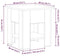 vidaXL - Salontafel - Zwart - Eiken - 40x40x42 - cm - Bewerkt - Hout