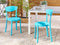 Beliani VIESTE - Tuinstoel set van 2 - Blauw - Kunststof