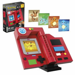 MEGA Pokémon Pokédex van Regio Kanto - 5 Verwisselbare Kaarten van Pikachu, Bulbasaur, Charmander, Squirtle en Eevee