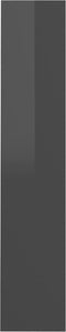 vidaXL - Wandschoenenkast - 60x18x90 - cm - bewerkt - hout - hoogglans - grijs