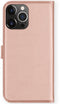Selencia iPhone 13 Pro - Echt Lederen Bookcase - 3 Pashouders - Roze