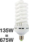 StudioKing Daglicht Spiraallamp E27 135W ML-135