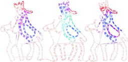 vidaXL - Kerstfiguren - drie - wijzen - met - 504 - LED's - 70x50 - cm