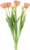 PSO Double Tulip bundle Sally peach 44 cm kunstbloemen