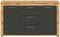 Furnilux Jam - Dressoir - Praktische indeling - Grijs Wotan Eiken - 35x125x80cm