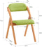 Sobuy - Opvouwbare Houten Stoel - Gewatteerde Zitting en Rugleuning - B47 x D57 x H79 cm