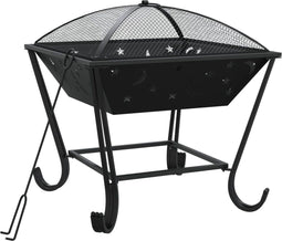 vidaXL - Vuurplaats - met - pook - XXL - 50 - cm - staal