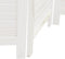 vidaXL - Kamerscherm - met - 4 - panelen - massief - paulowniahout - wit