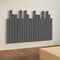 vidaXL - Hoofdbord - wandmontage - 127,5x3x80 - cm - massief - grenenhout - grijs