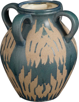 Mica Decorations Caldo Vaas - Keramiek - L25 x B24 x H30 cm - Donkerblauw
