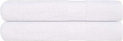 vidaXL - Handdoeken - 2 - st - 100x200 - cm - 360 - g/m² - 100% - katoen - wit