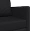 vidaXL - Vloersofa - Bed - 2-in-1 - Zwart - 124x71x78 - cm - Kunstleer