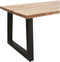 Feel Furniture - 220x100 Eettafel - Massief Glad Boomstamblad Eiken - 5 cm dik - U Frame