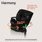Lionelo Harmony - i-Size Autostoel 4in1 - 360° Draaibaar - ISOFIX + Steunpoot - RWF en FWF - Side Impact Guard - Bamboe hoes - Zwart