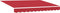 vidaXL - Luifel - vervangende - stof - voor - 2.5x2 - m - frame - Rood