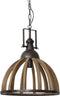 Hanglamp Djem - Hout Kop Zink - Ø47x58cm