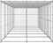 vidaXL - Hondenkennel - met - dak - 14,52 - m² - gegalvaniseerd - staal