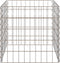 vidaXL - Tuincomposter - 50x50x50 - cm - Verzilverd - Staal - Vierkant