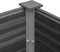 vidaXL - Plantenbak - verhoogd - 100x100x54 - cm - HKC - grijs