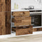 vidaXL - Keuken - onderkast - Lyon - bewerkt - hout - oud - houtkleurig