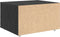 vidaXL - Lade - Kast - in - Zwarte - Eik - 55x45x33,5 - cm - van - Geengineerd - Hout