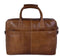 DSTRCT Fletcher Street - Laptoptas 17 inch - 2 Compartimenten - Cognac