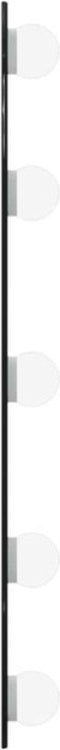 vidaXL - Wandspiegel - met - LED's - ovaal - 15x40 - cm - glas