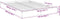 vidaXL - Bedframe - bewerkt - hout - betongrijs - 140x190 - cm