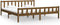 vidaXL - Bedframe - massief - hout - honingbruin - 180x200 - cm