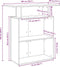 vidaXL - Receptiebalie - 100x40x104 - cm - bewerkt - hout - artisanaal - eikenkleur