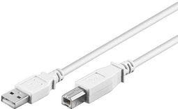 Goobay 96186 - USB A naar USB B kabel - 100 cm - Wit