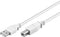 Goobay 96186 - USB A naar USB B kabel - 100 cm - Wit