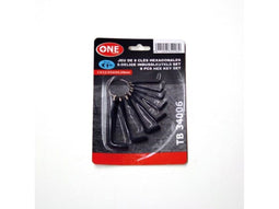 Onetools Inbussleutel - Set van 8 - 2 - 10mm - zwart (8 stuks)
