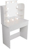 Zoey Kaptafel - LED-verlichting - 90 x 40 x 140 cm - Wit
