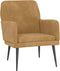 vidaXL Fauteuil 62x79x79 cm fluweel bruin