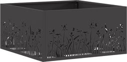 vidaXL - Vuurkorf - Vierkant - Zwart - 60x60x30 - cm - Staal