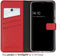 Selencia Samsung Galaxy S23 FE - Echt Lederen Bookcase - 3 Pashouders - Rood