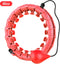 Innovagoods Verstelbare Fitness Hoelahoep met Gewicht - Hula Hoop Fitness - 360º Massage-effect - Roze