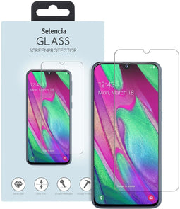 Selencia Galaxy A40 - Gehard Glas Screenprotector - 9H krasbestendig