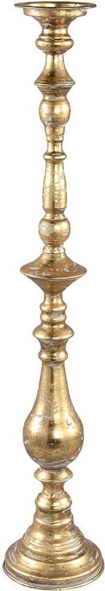 PTMD Jitte Ronde Kandelaar Antiek - H81 x Ø15 cm - Ijzer - Goud