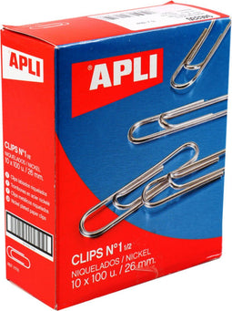 Paperclips - 26mm - metaal - 1000 stuks