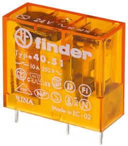 Finder 40.51.8.230.5001 Printrelais 230 V/AC 10 A 1x wisselcontact 1 stuk(s)