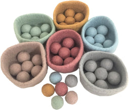 Papoose Toys Papoose Toys Earth Ball Bowl Set/6 0+