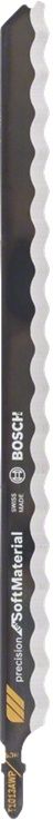 Bosch 2608667396 - Decoupeerzaagblad T 1013 AWP - HCS gegolfd en geslepen - Voor vezelisolatiestoffen (1 stuk)